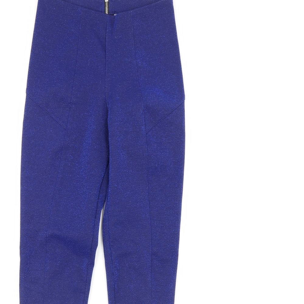 H&M Womens Blue   Capri Leggings Size 8 L28 in