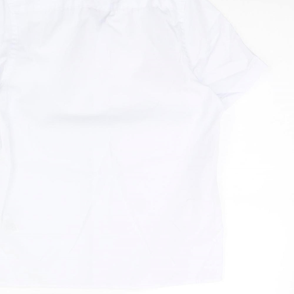 m&s Boys White   Basic Button-Up Size 8 Years