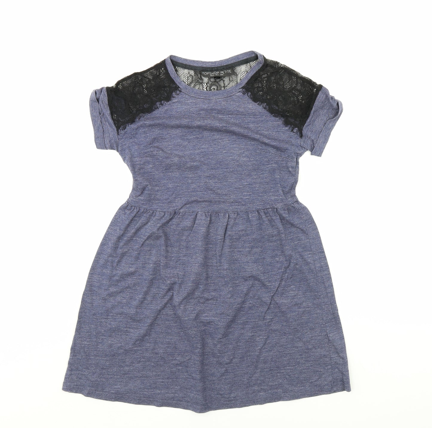 Topshop Womens Blue   Fit & Flare  Size 8