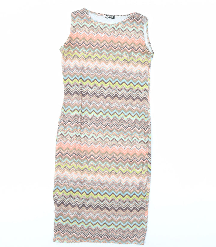 Graffic Womens Multicoloured Striped Bodycon Size M