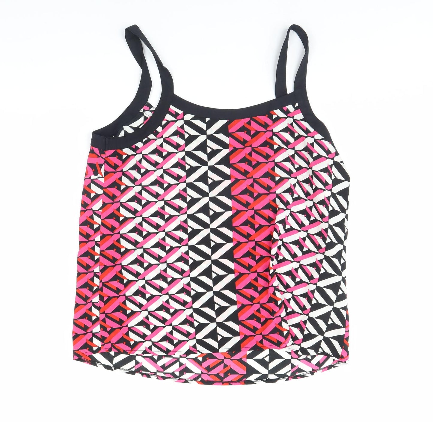 TU Womens Multicoloured Geometric  Basic Tank Size 20