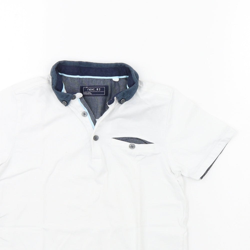 NEXT Boys White   Basic Polo Size 8 Years