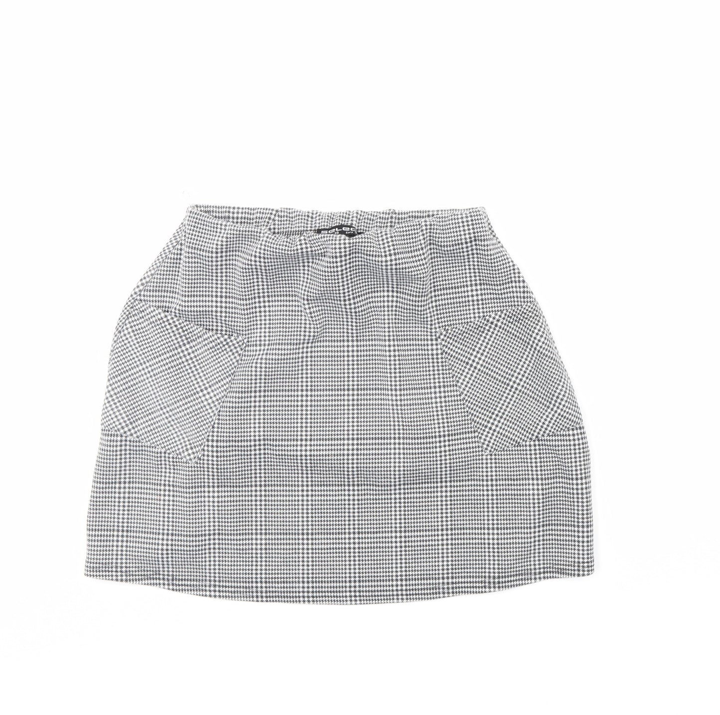 Select Womens Black Plaid  Mini Skirt Size 10