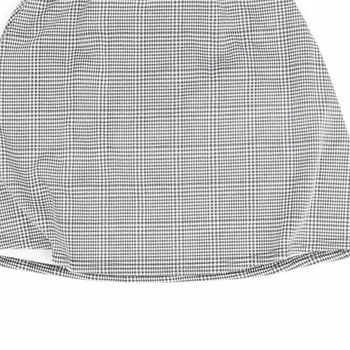 Select Womens Black Plaid  Mini Skirt Size 10