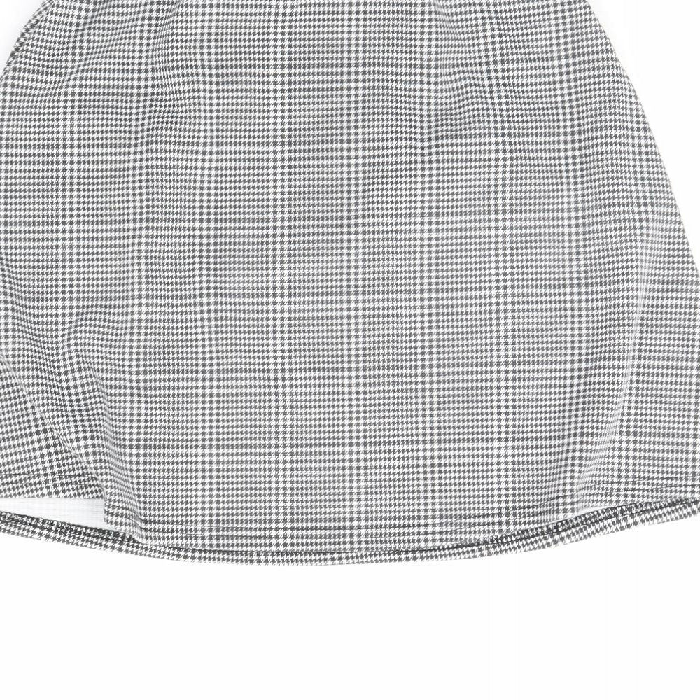 Select Womens Black Plaid  Mini Skirt Size 10