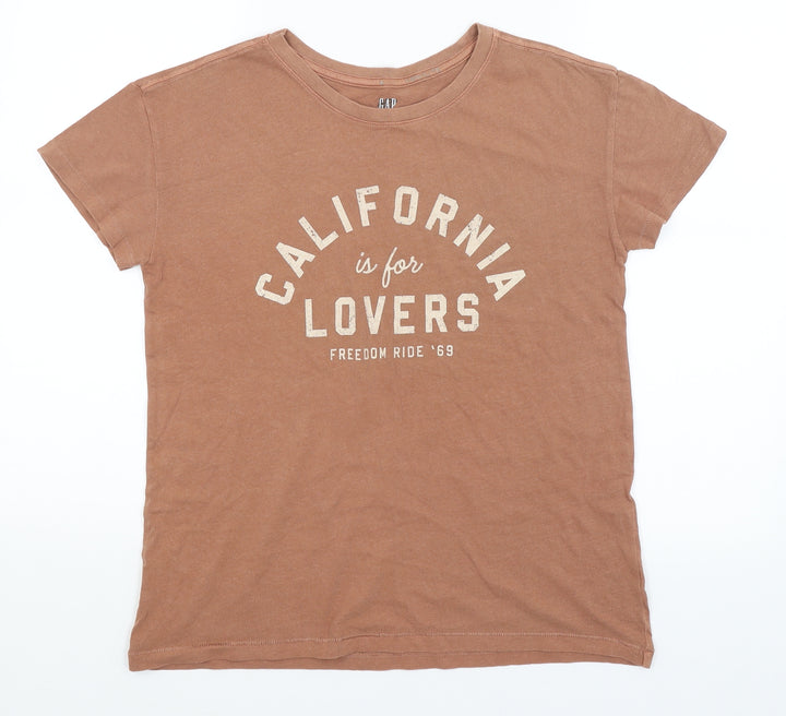 Gap Mens Brown T-Shirt Size S
