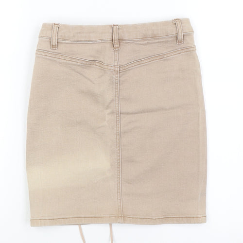 Missguided Womens Beige   Mini Skirt Size 6