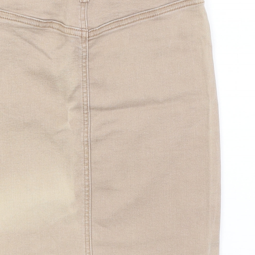 Missguided Womens Beige   Mini Skirt Size 6