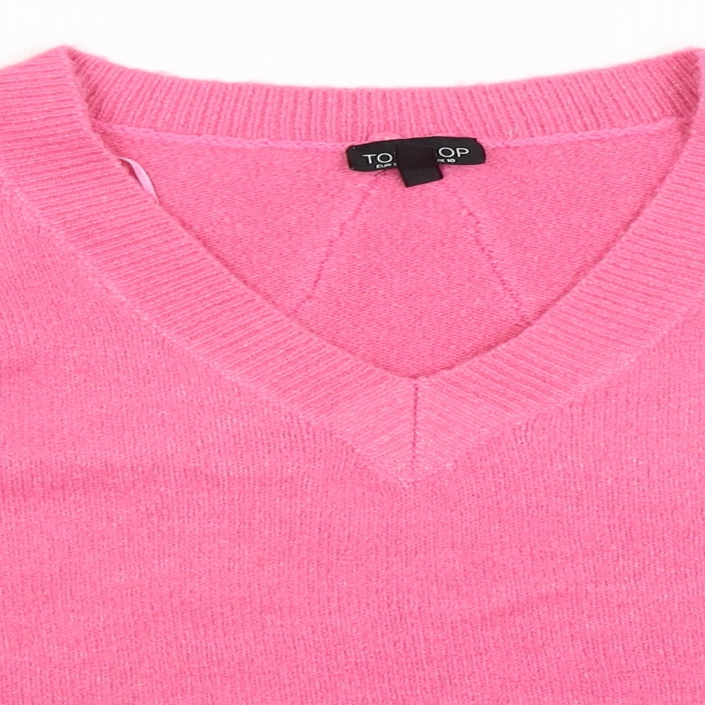 Topshop Womens Pink   Pullover Jumper Size 10