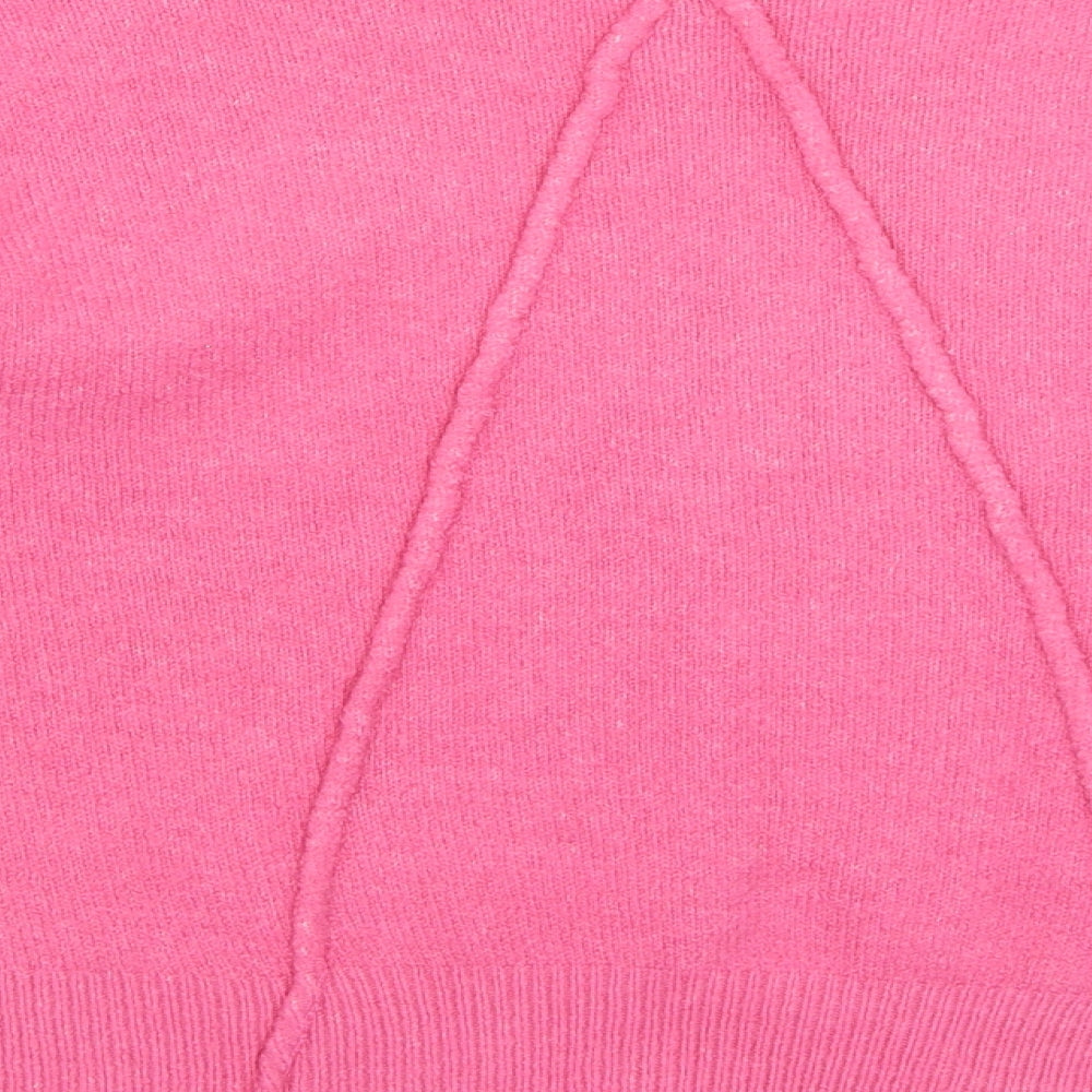 Topshop Womens Pink   Pullover Jumper Size 10