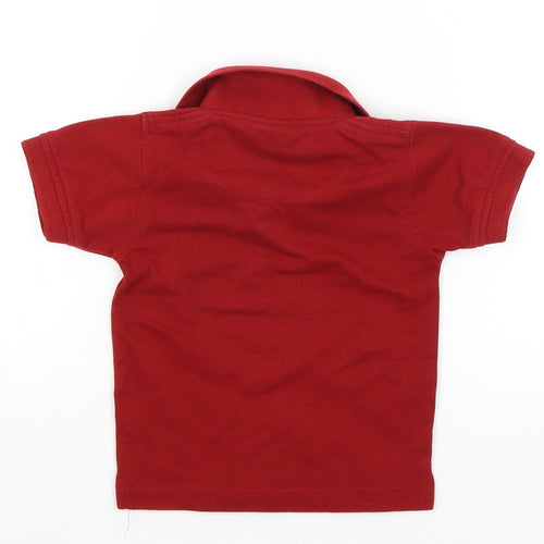 Fashion 265 Baby Red   Basic Polo Size 12-18 Months