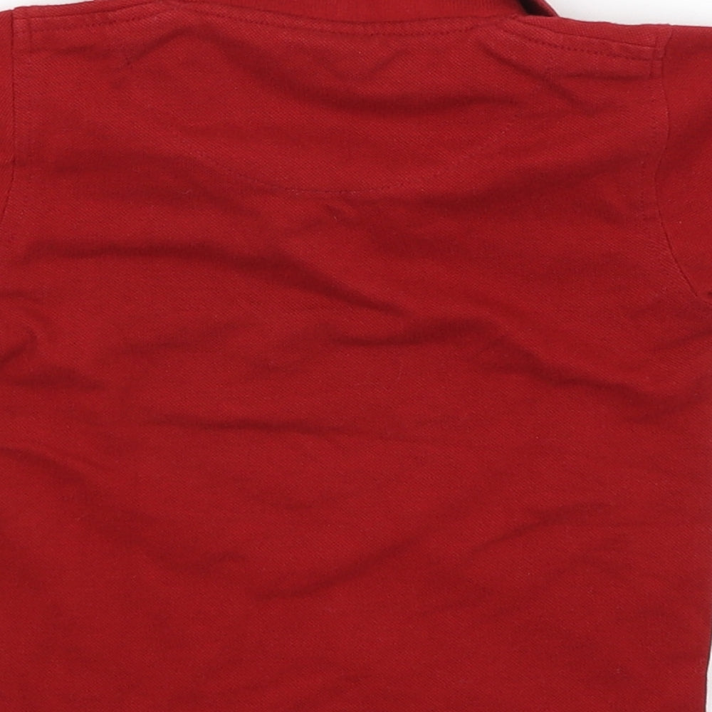 Fashion 265 Baby Red   Basic Polo Size 12-18 Months