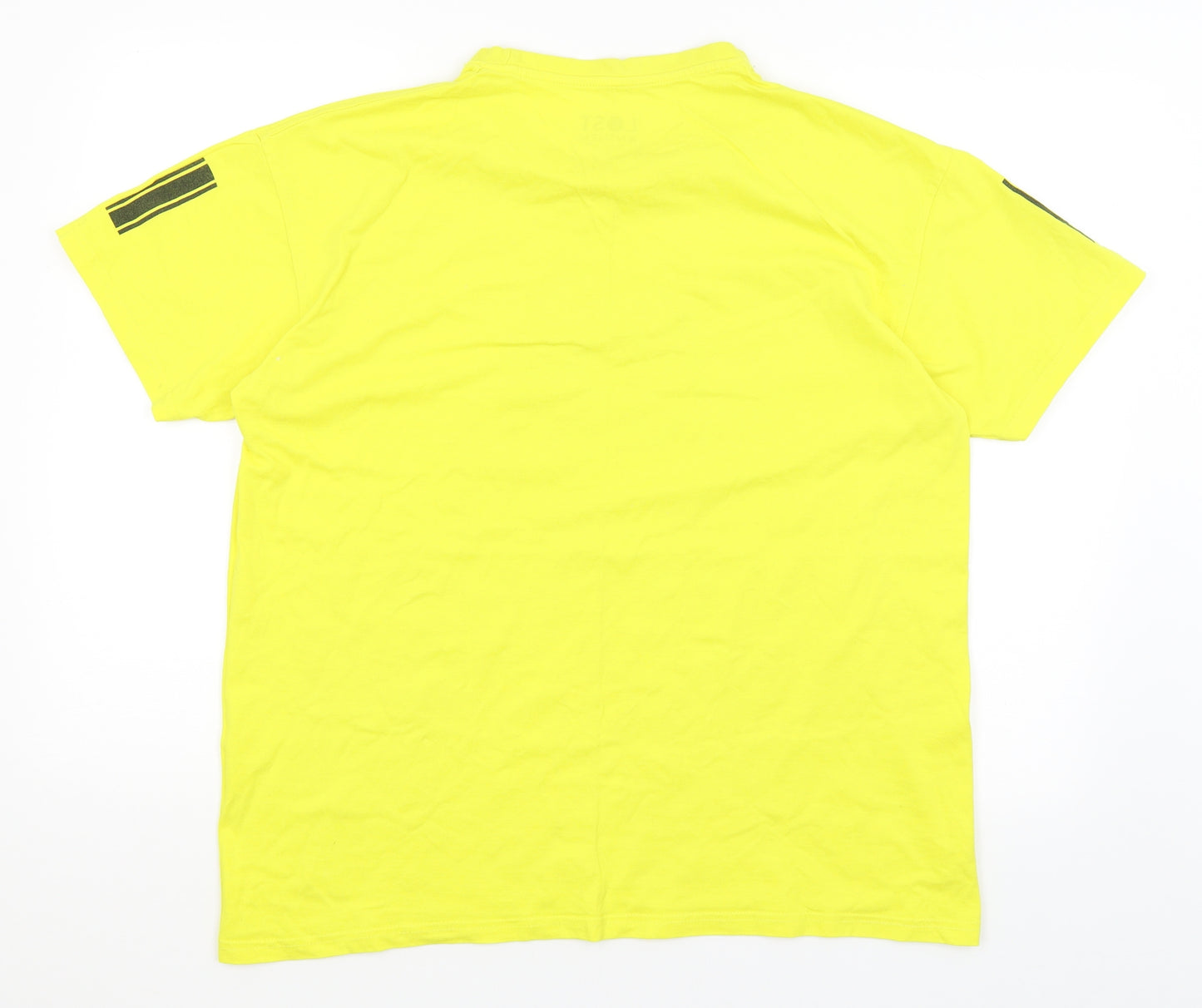 Lost Anthem Mens Yellow    T-Shirt Size XL
