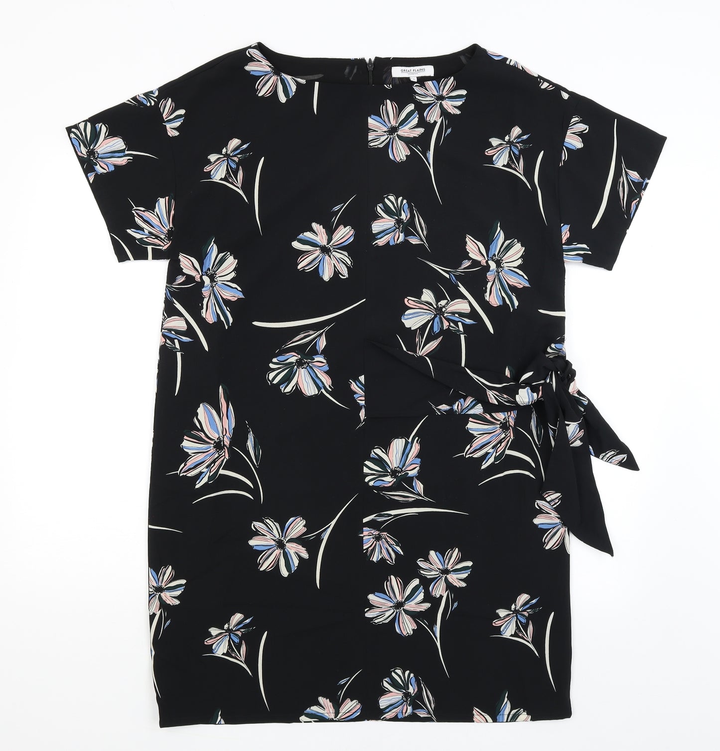 Great Plains Womens Black Floral  Basic Blouse Size M