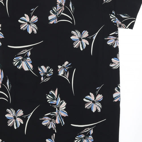 Great Plains Womens Black Floral  Basic Blouse Size M