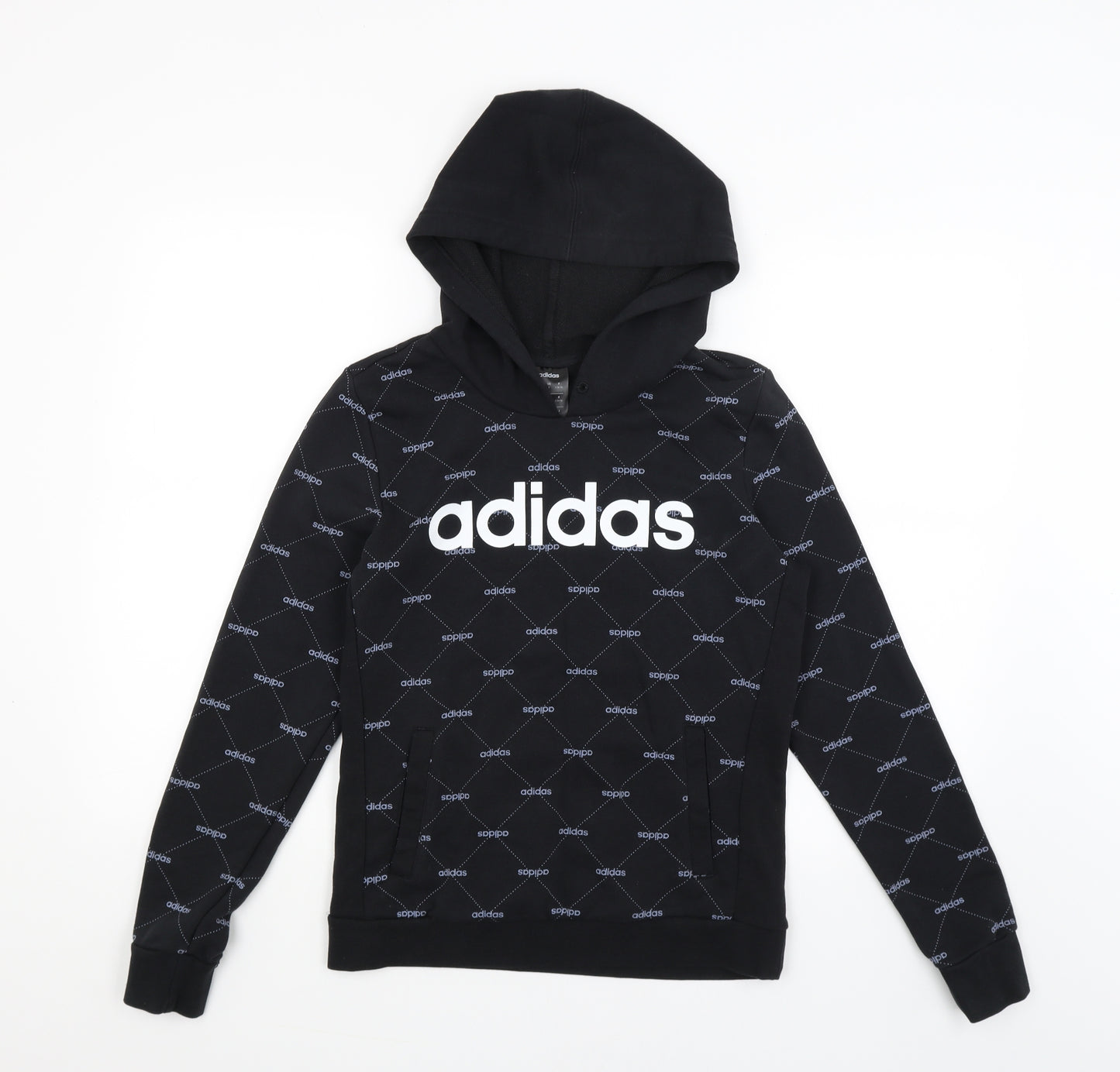adidas Womens Black   Pullover Hoodie Size 10