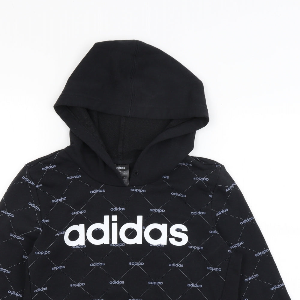 adidas Womens Black   Pullover Hoodie Size 10