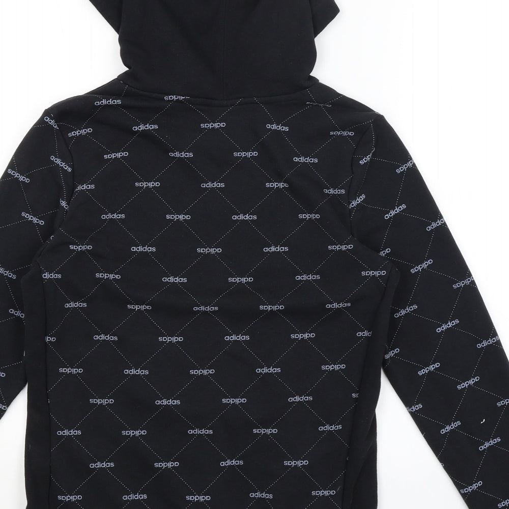 adidas Womens Black   Pullover Hoodie Size 10