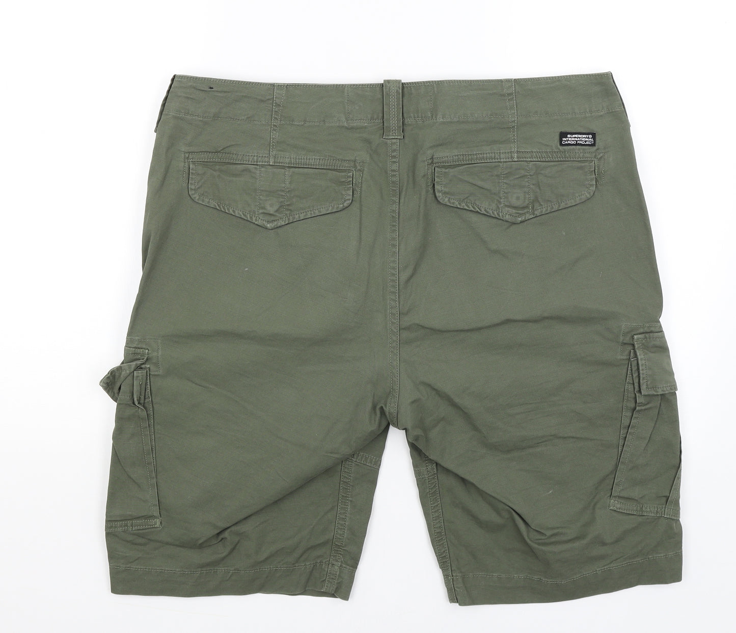 Superdry Mens Green   Cargo Shorts Size 36 in