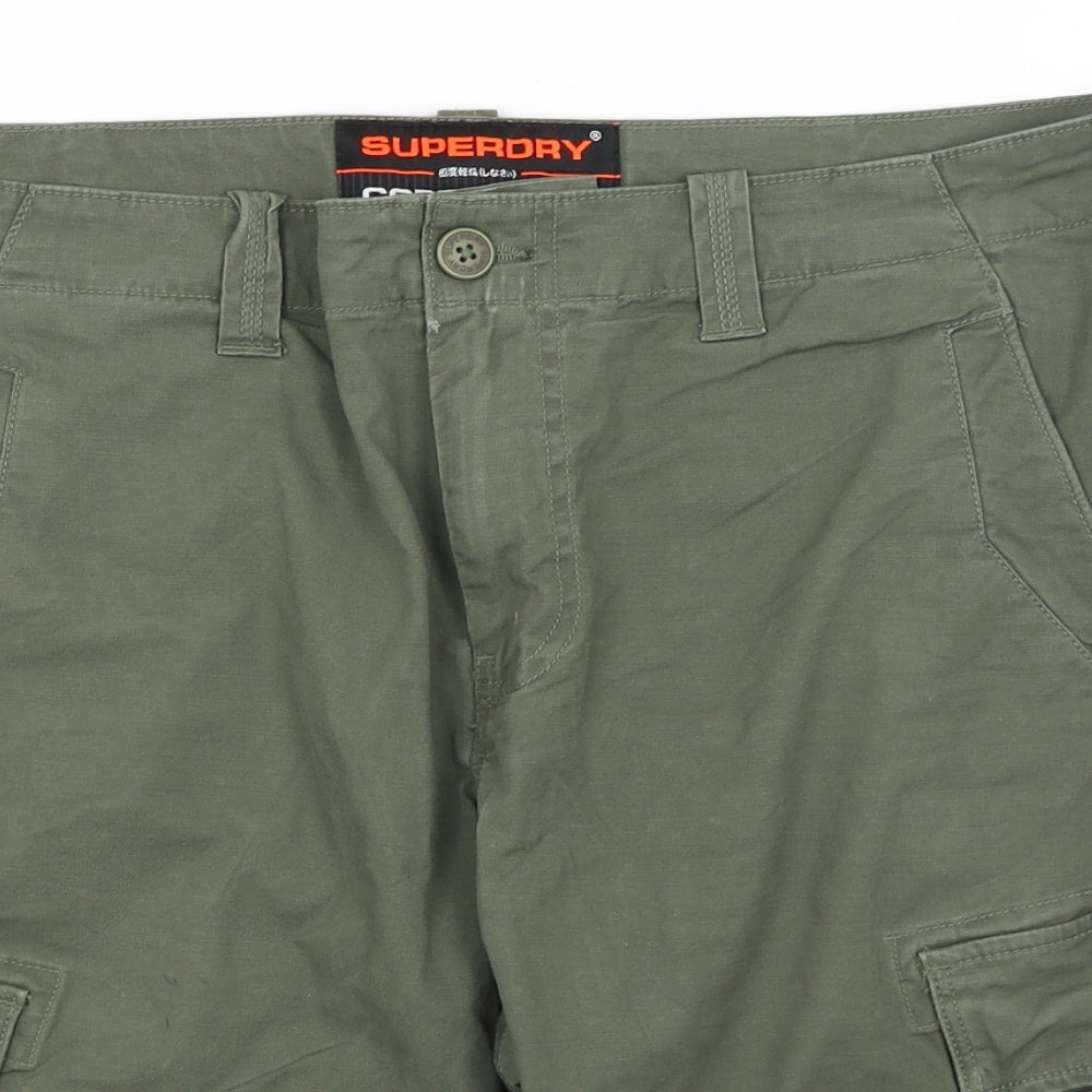 Superdry Mens Green   Cargo Shorts Size 36 in