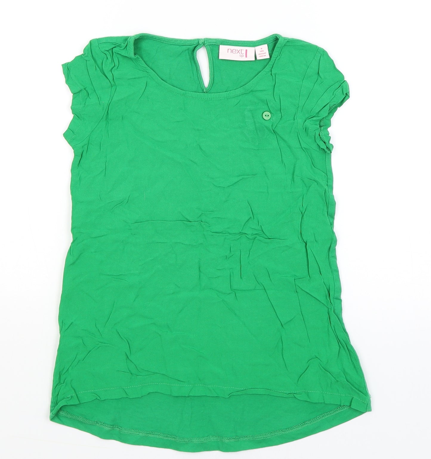 NEXT Girls Green   Basic T-Shirt Size 8 Years