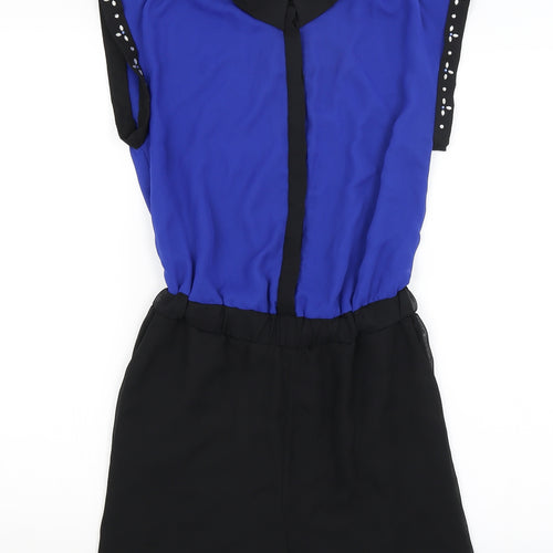 Candy Couture Girls Blue   Romper One-Piece Size 12-13 Years