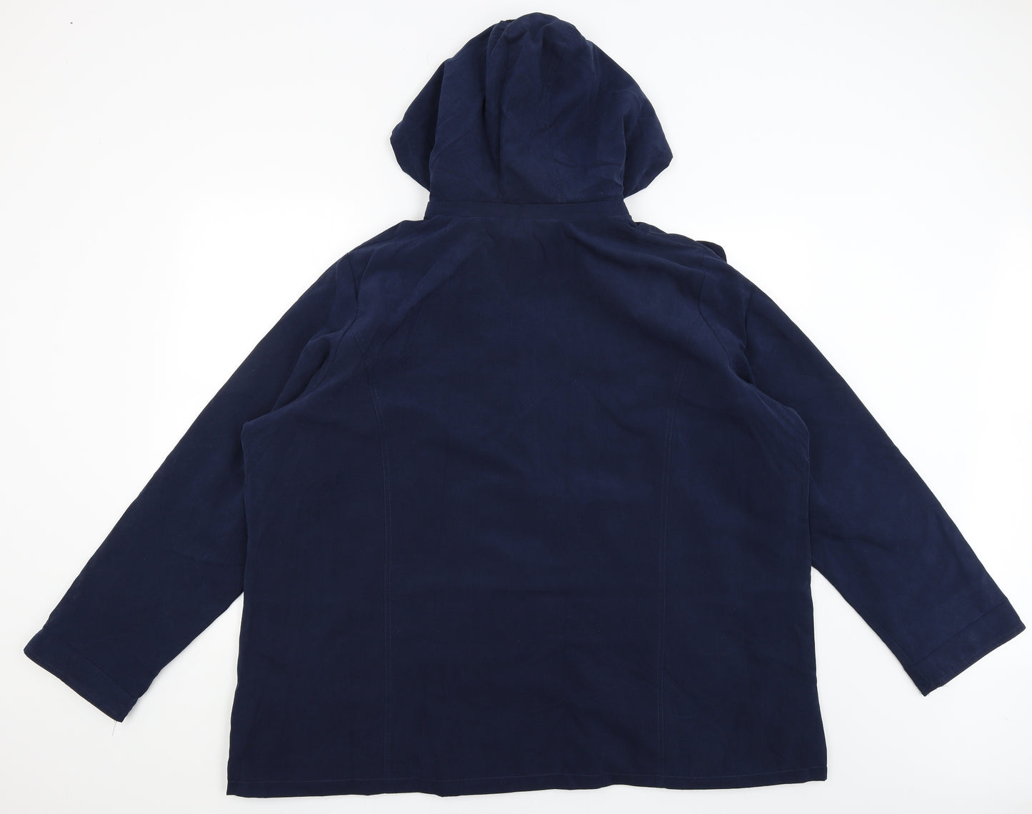 Couleurs Womens Blue   Rain Coat Coat Size 24