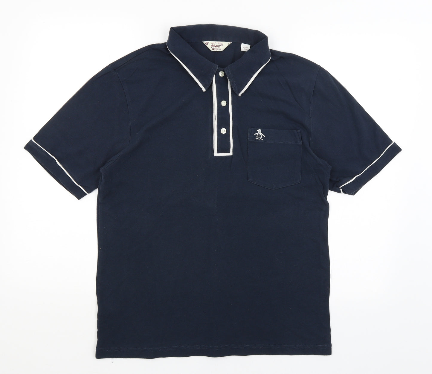 Penguin Mens Blue    Polo Size L