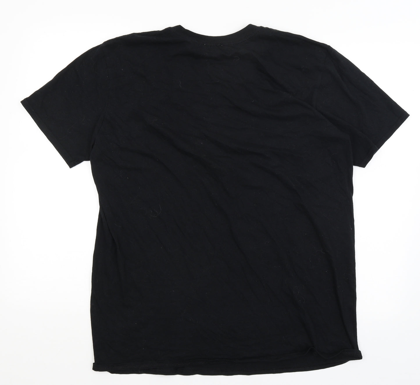 Topshop Womens Black   Basic T-Shirt Size L  - Mountain Lion