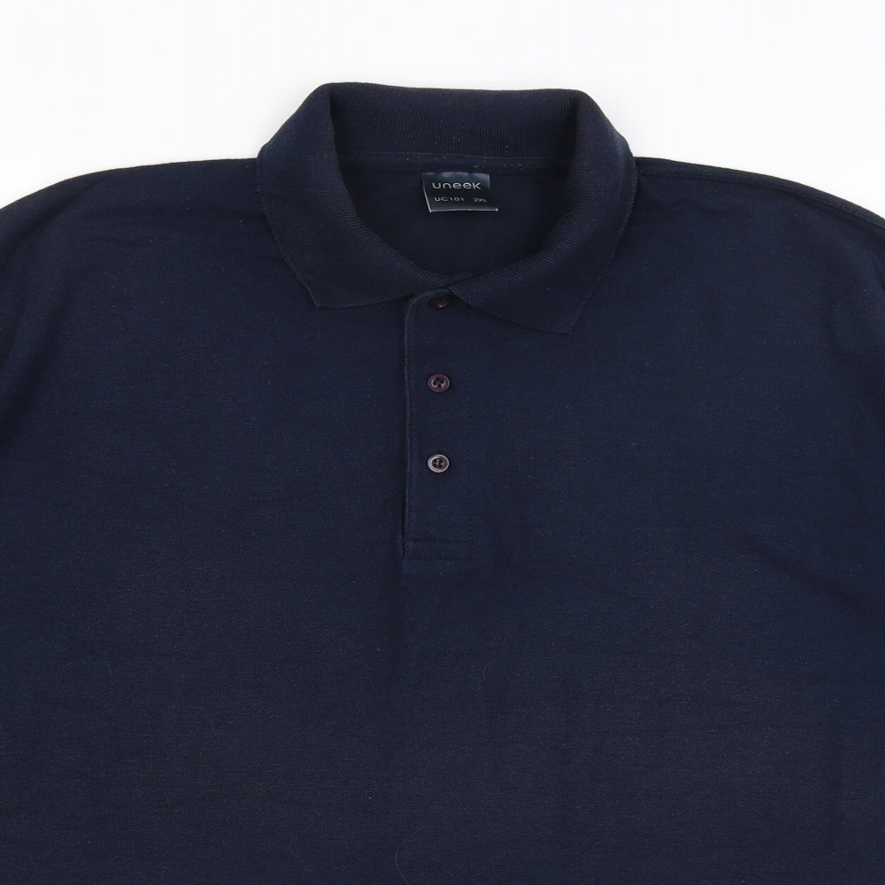 Uneek Mens Blue    Polo Size 2XL