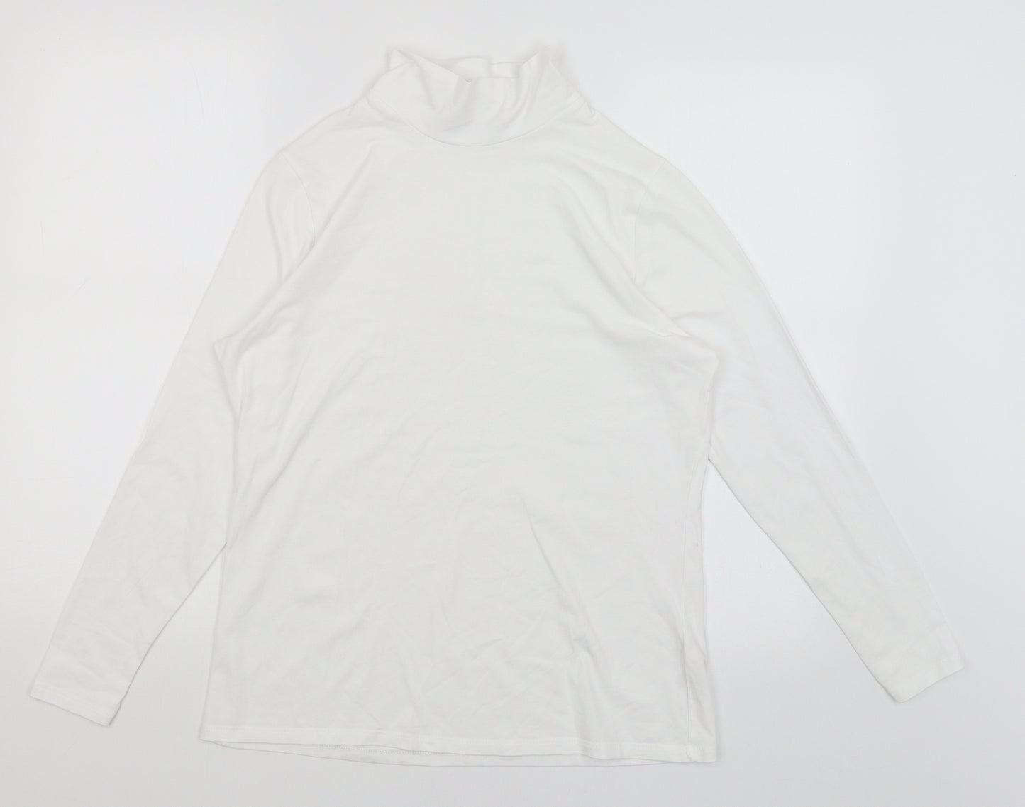 M&S Womens White   Basic T-Shirt Size 16