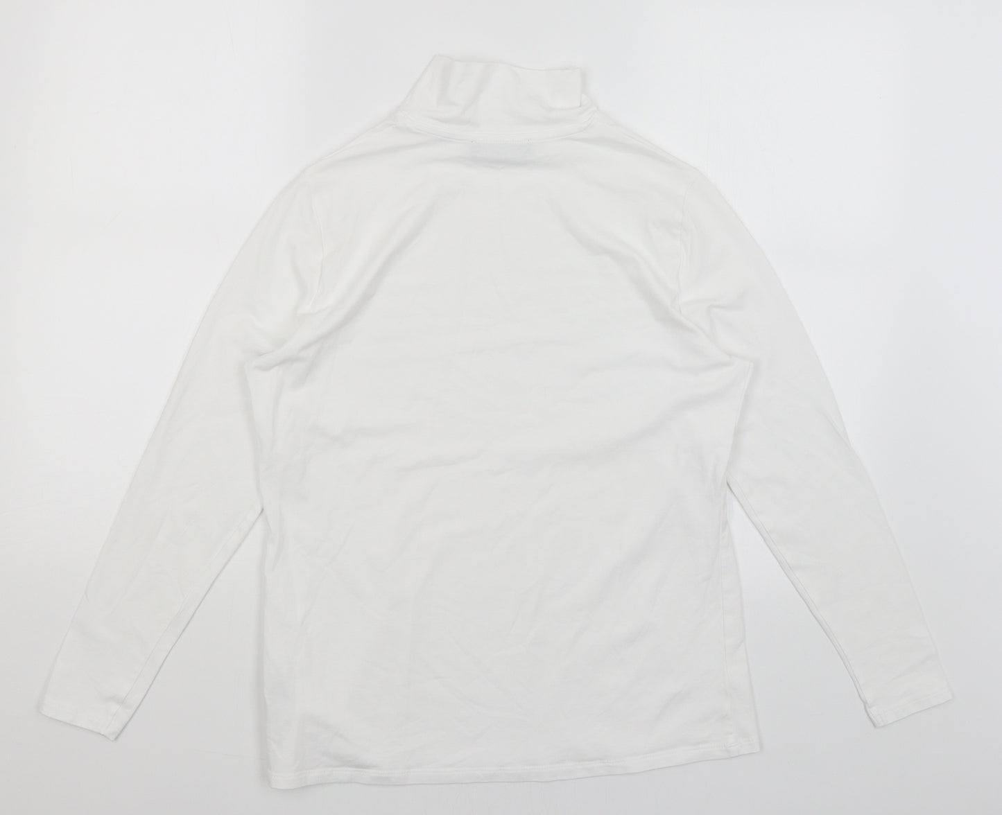 M&S Womens White   Basic T-Shirt Size 16