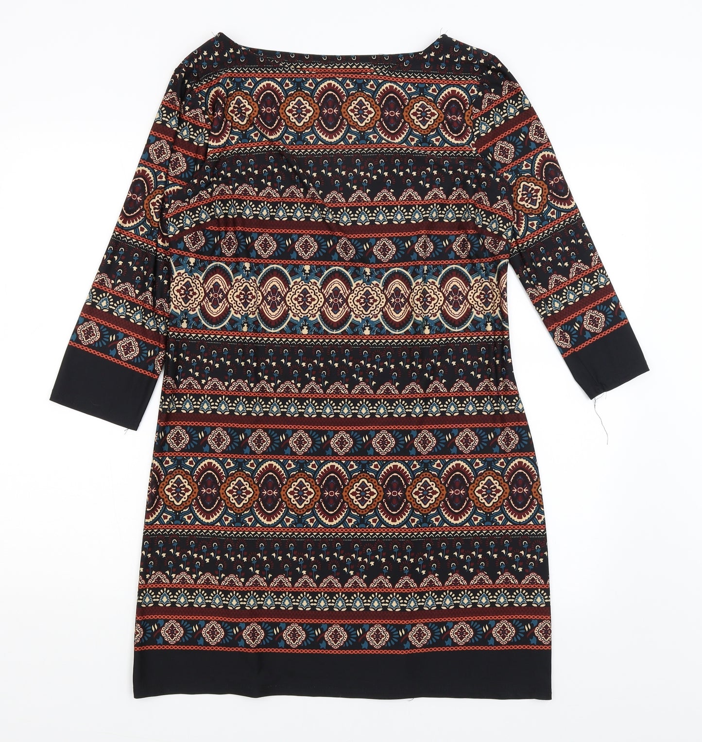 Atmosphere Womens Blue Paisley  T-Shirt Dress  Size 14