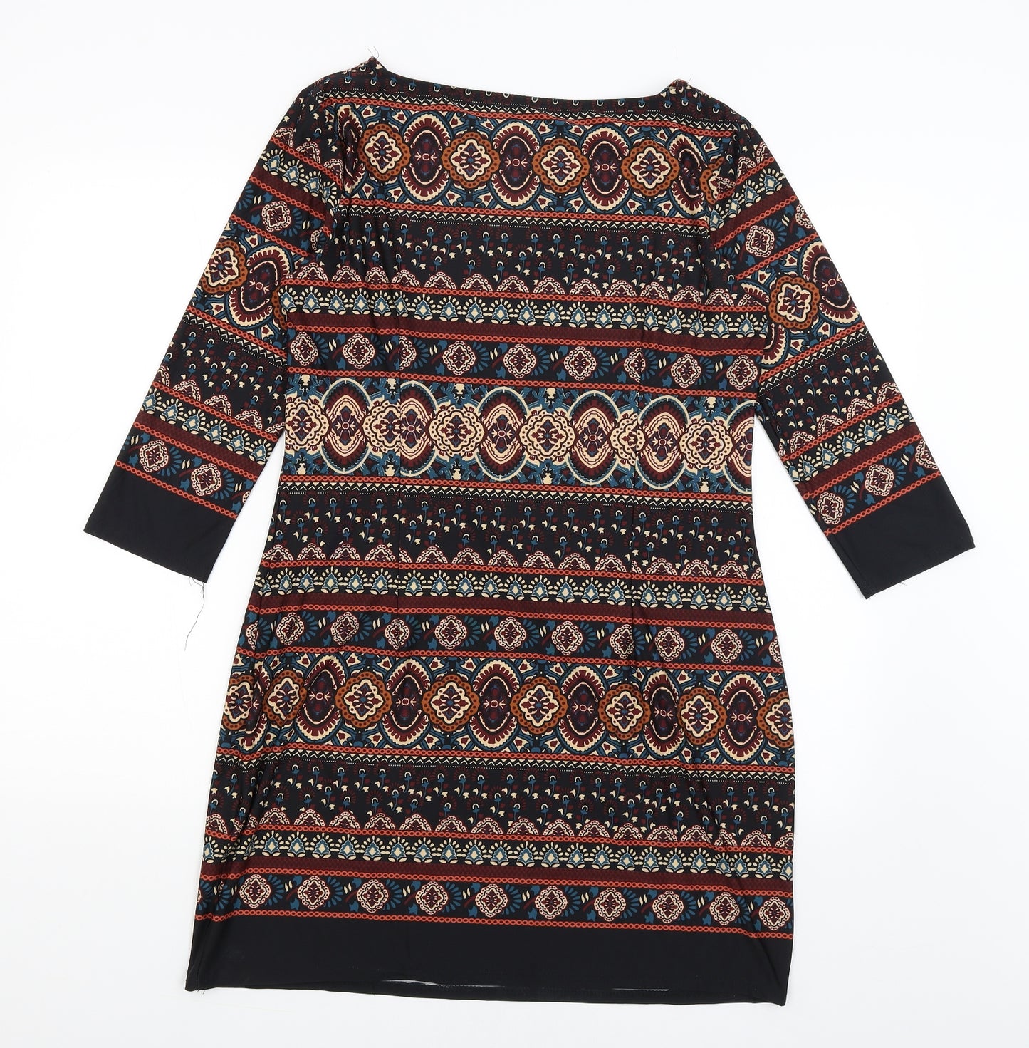 Atmosphere Womens Blue Paisley  T-Shirt Dress  Size 14
