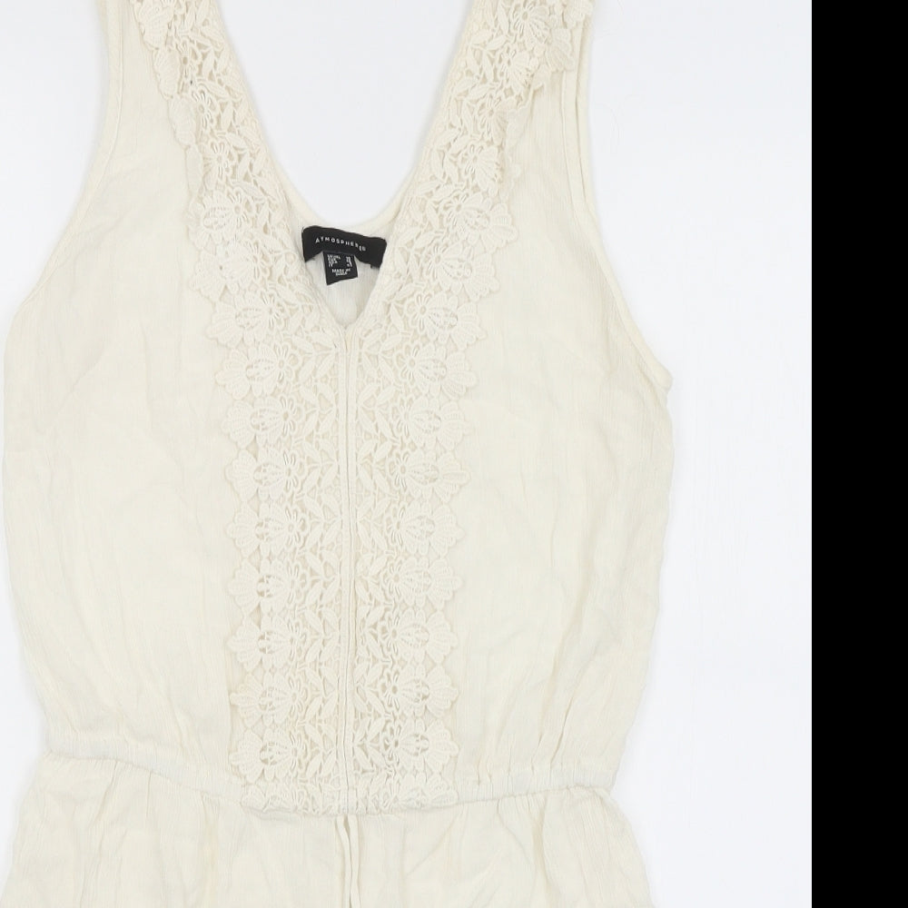 Atmophere Womens Ivory   Playsuit One-Piece Size 10