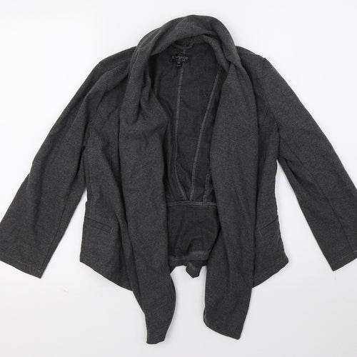 Topshop Womens Grey   Jacket Blazer Size 6