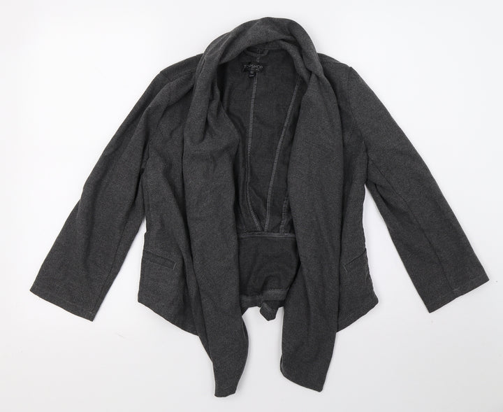 Topshop Womens Grey   Jacket Blazer Size 6