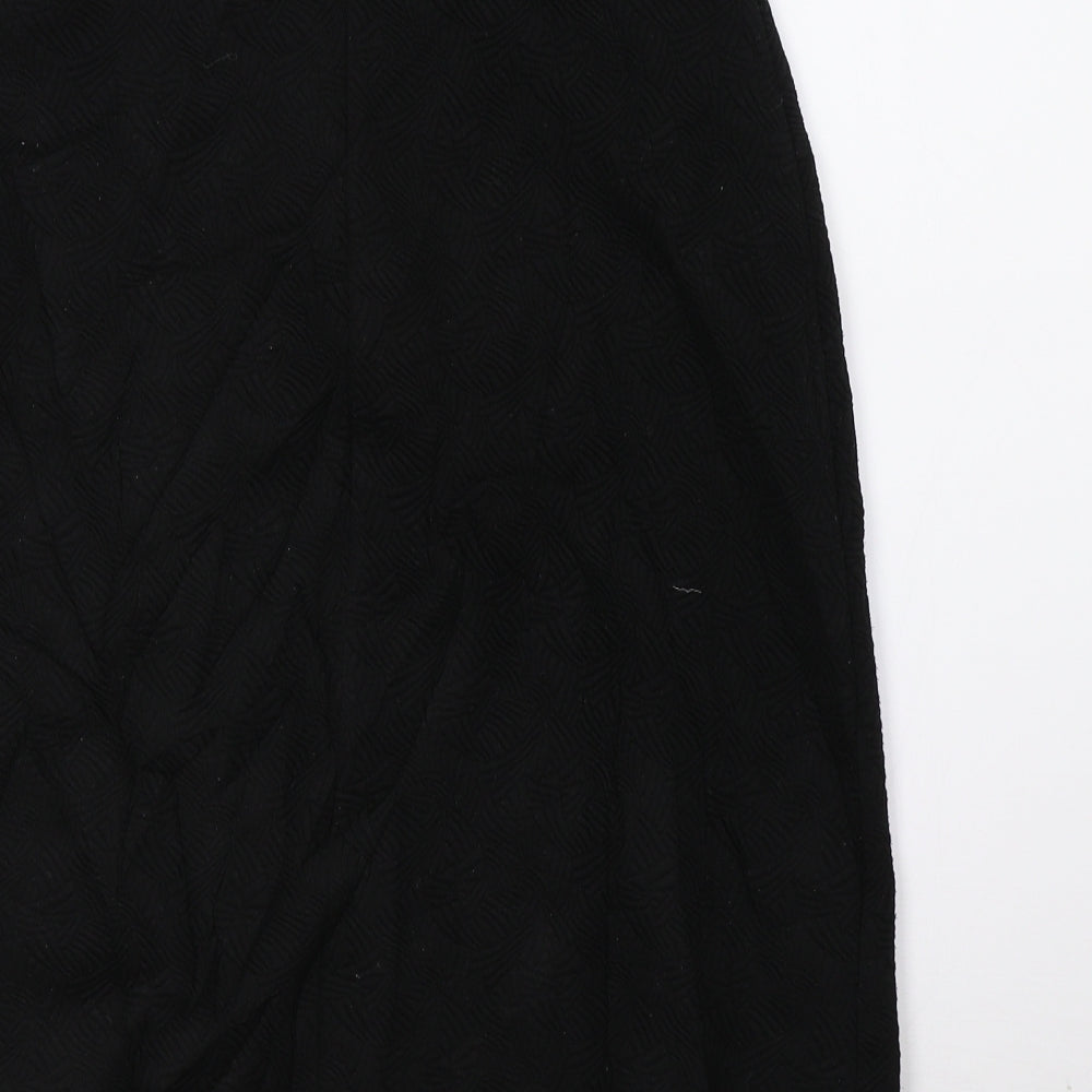 Roman Womens Black   A-Line Skirt Size 10