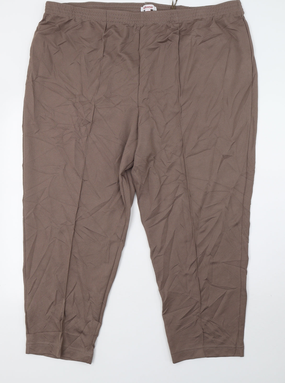 Slimma Womens Brown   Trousers  Size 30 L27 in