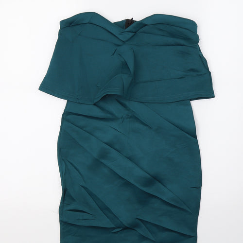 Missguided Womens Green   A-Line  Size 6