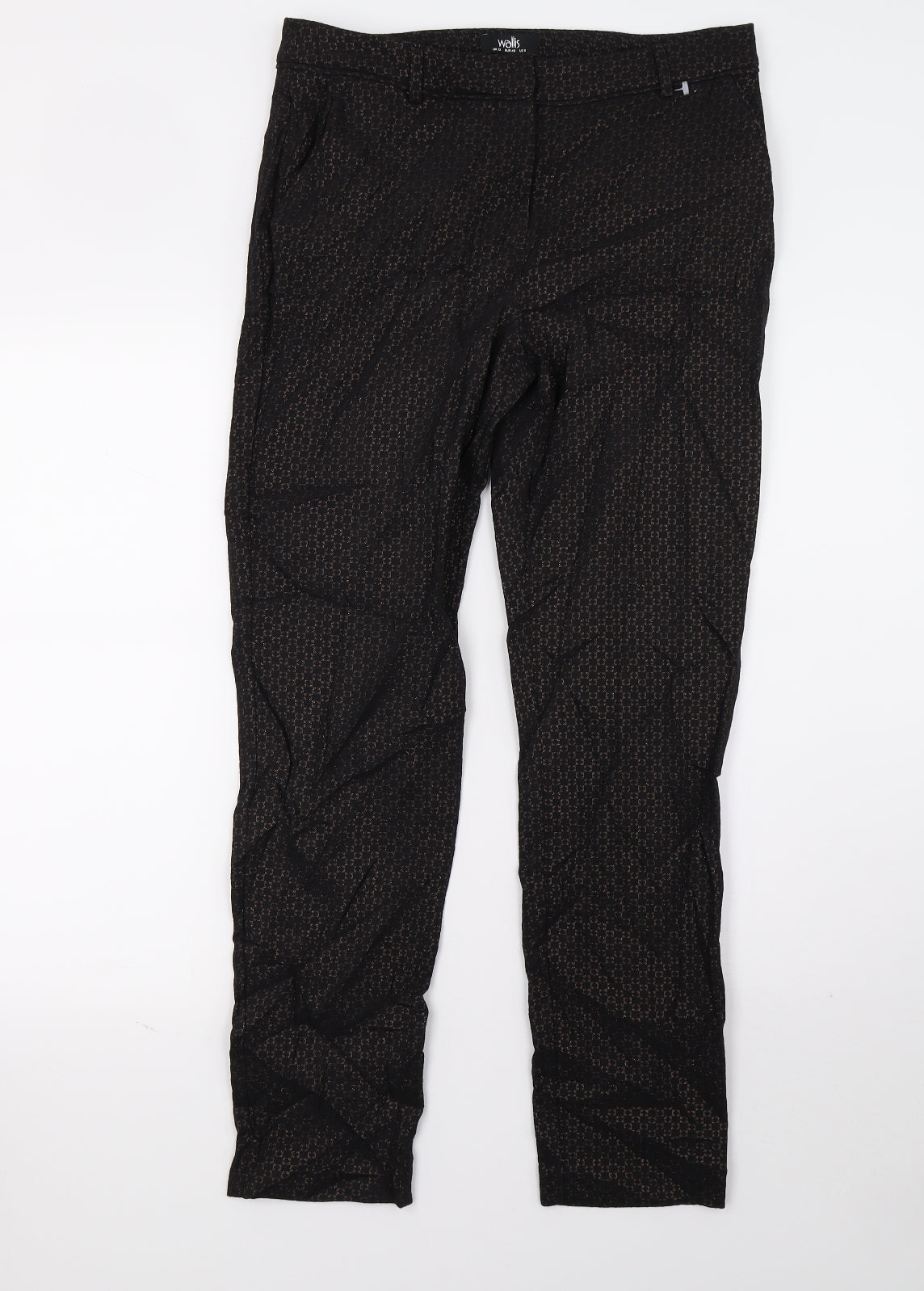 Wallis Womens Black   Trousers  Size 12 L29 in