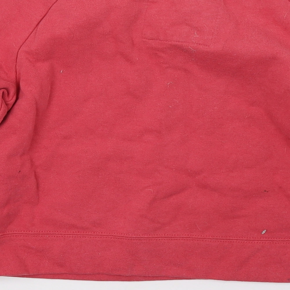 Preworn Girls Red   Pullover Jumper Size 6 Years