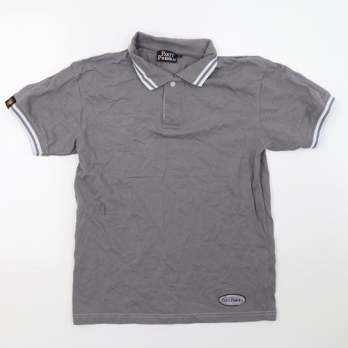 Party poker Mens Grey    Polo Size S