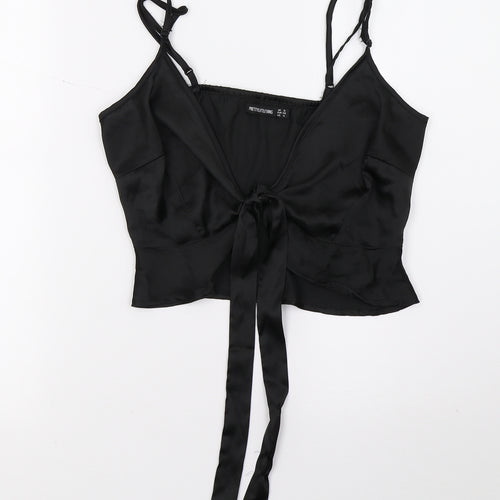 PRETTYLITTLETHING Womens Black   Basic T-Shirt Size 8