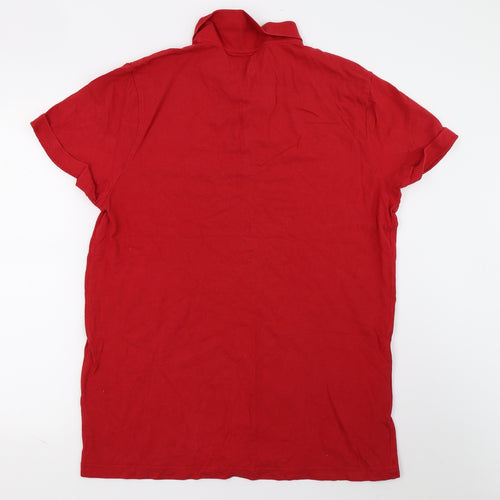 George Mens Red    Polo Size L