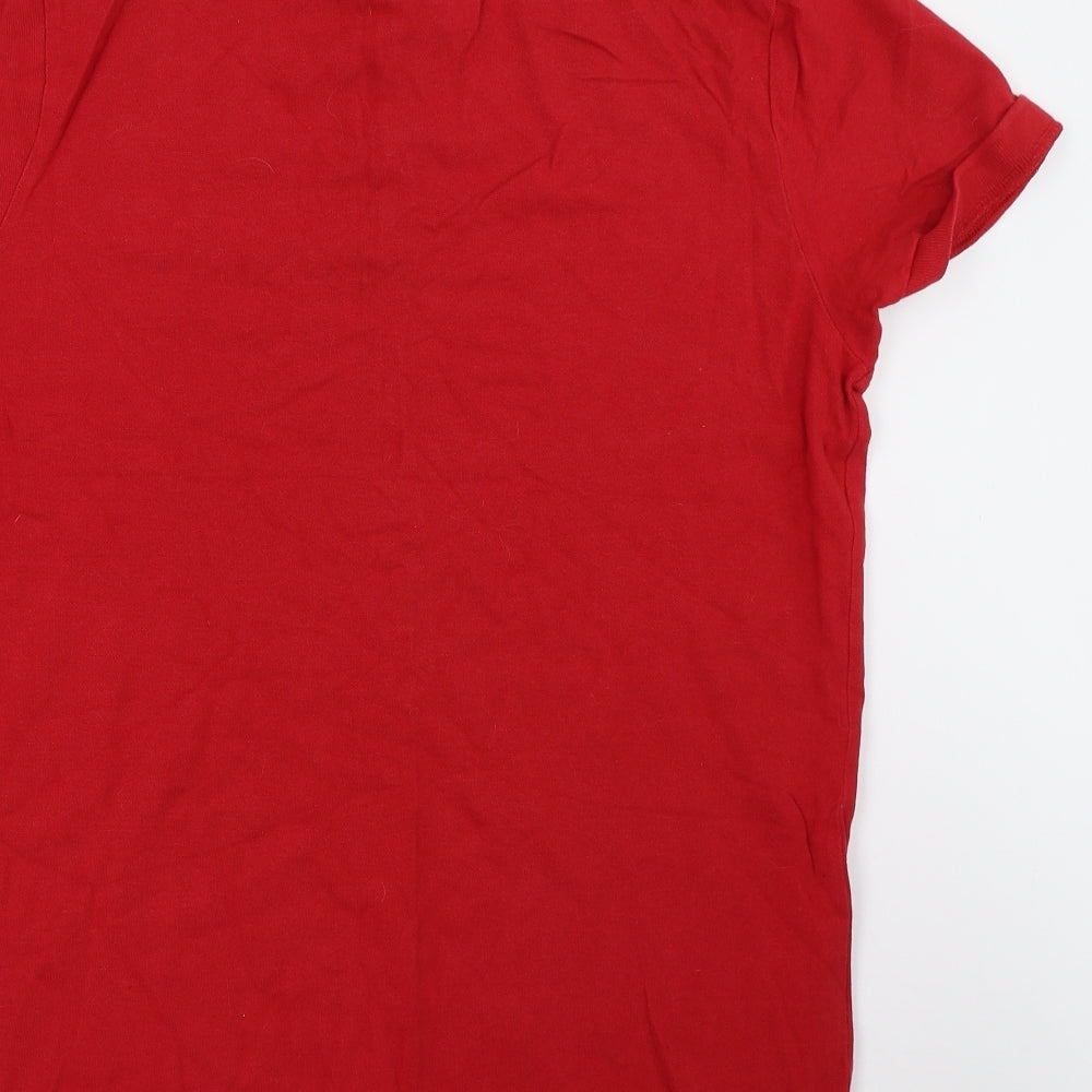 George Mens Red    Polo Size L
