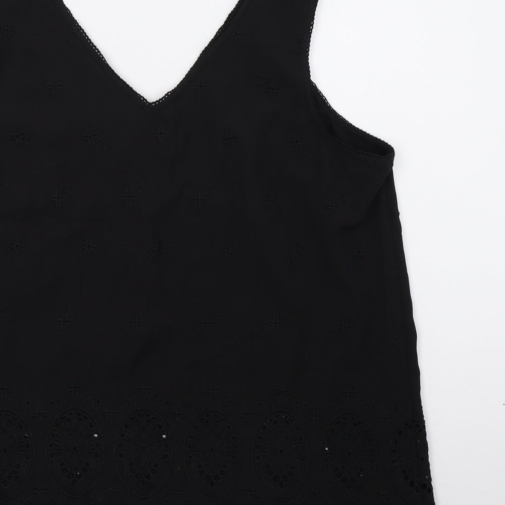 Wallis Womens Black   Basic T-Shirt Size 16