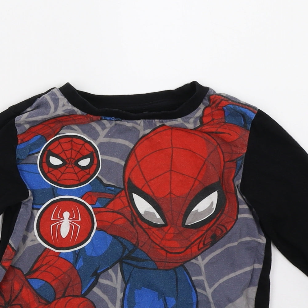 George Boys Black   Basic T-Shirt Size 4-5 Years