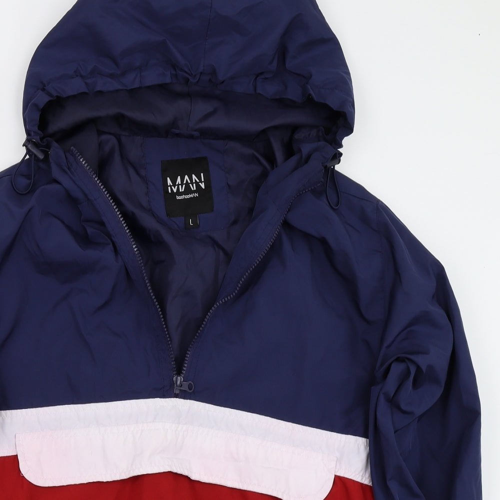 Boohoo man Mens Blue   Jacket Coat Size L