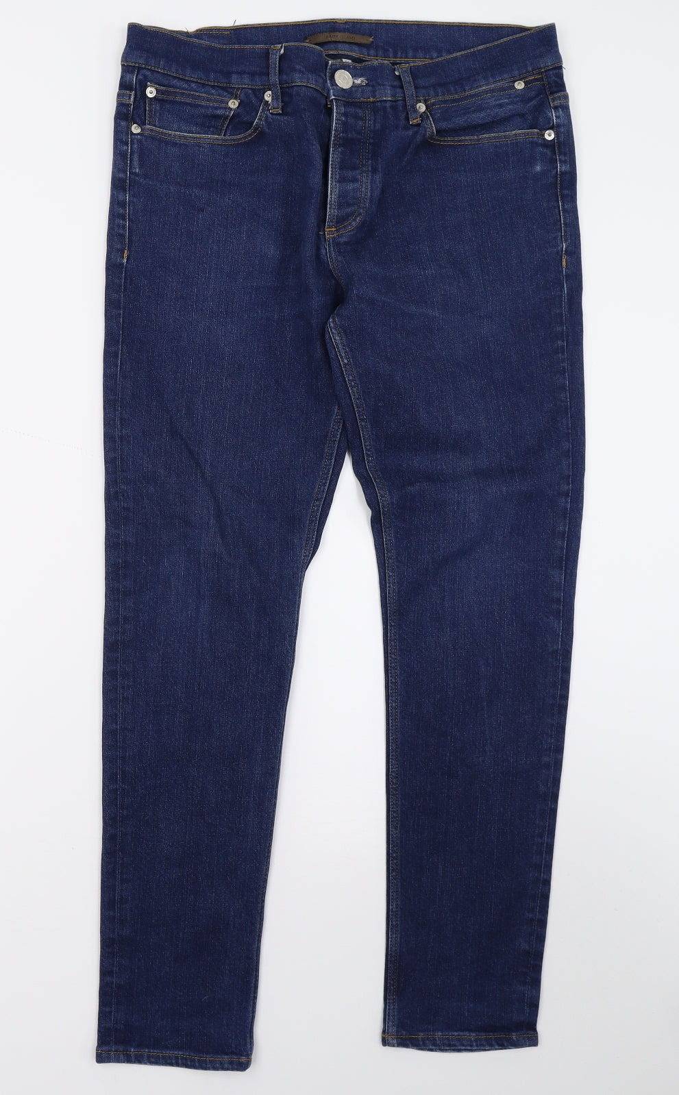 River Island Mens Blue   Skinny Jeans Size 34 L30 in